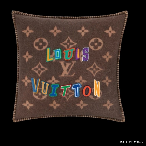 WOOL THROW LV CUSTOM PILLOW LETTERS 0817